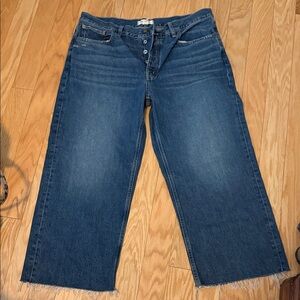 Madwell Low Slung Baggy Crop Jeans